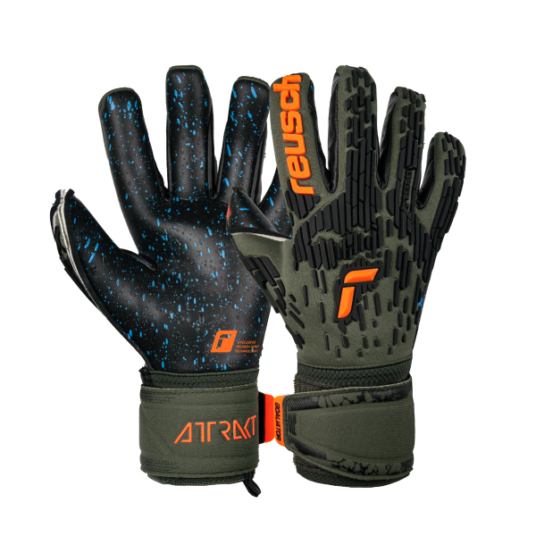 Reusch Attrakt Freegel Fusion Goaliator 5370095 5555 grün grau 1